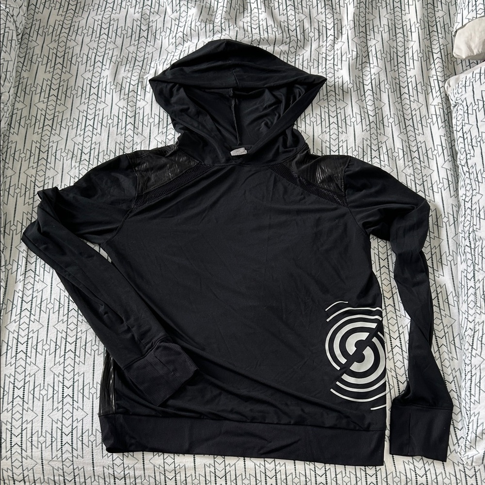 ZUMBA SALE! Vintage Strong Nation Black Hoodie with White Accents